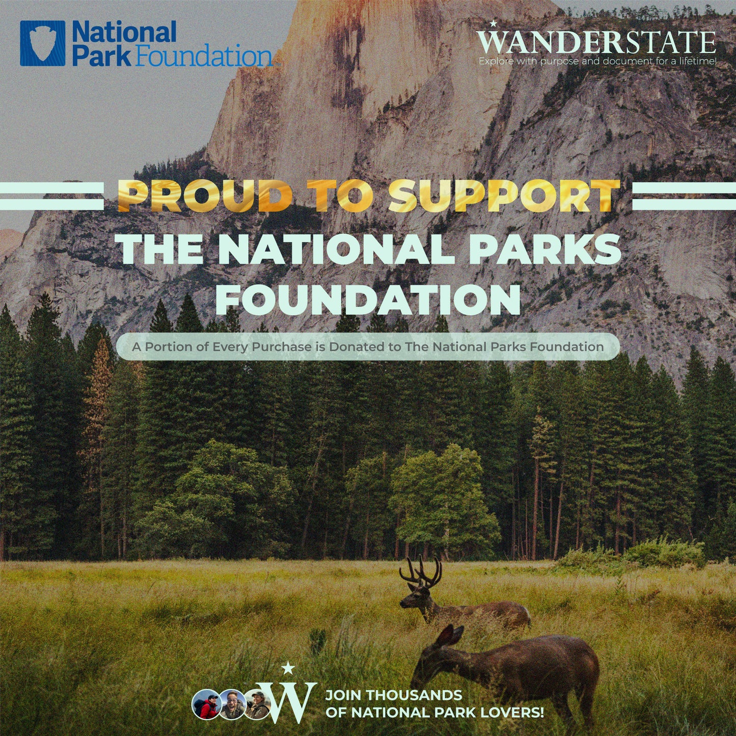 National Parks Water Bottle - White Edition