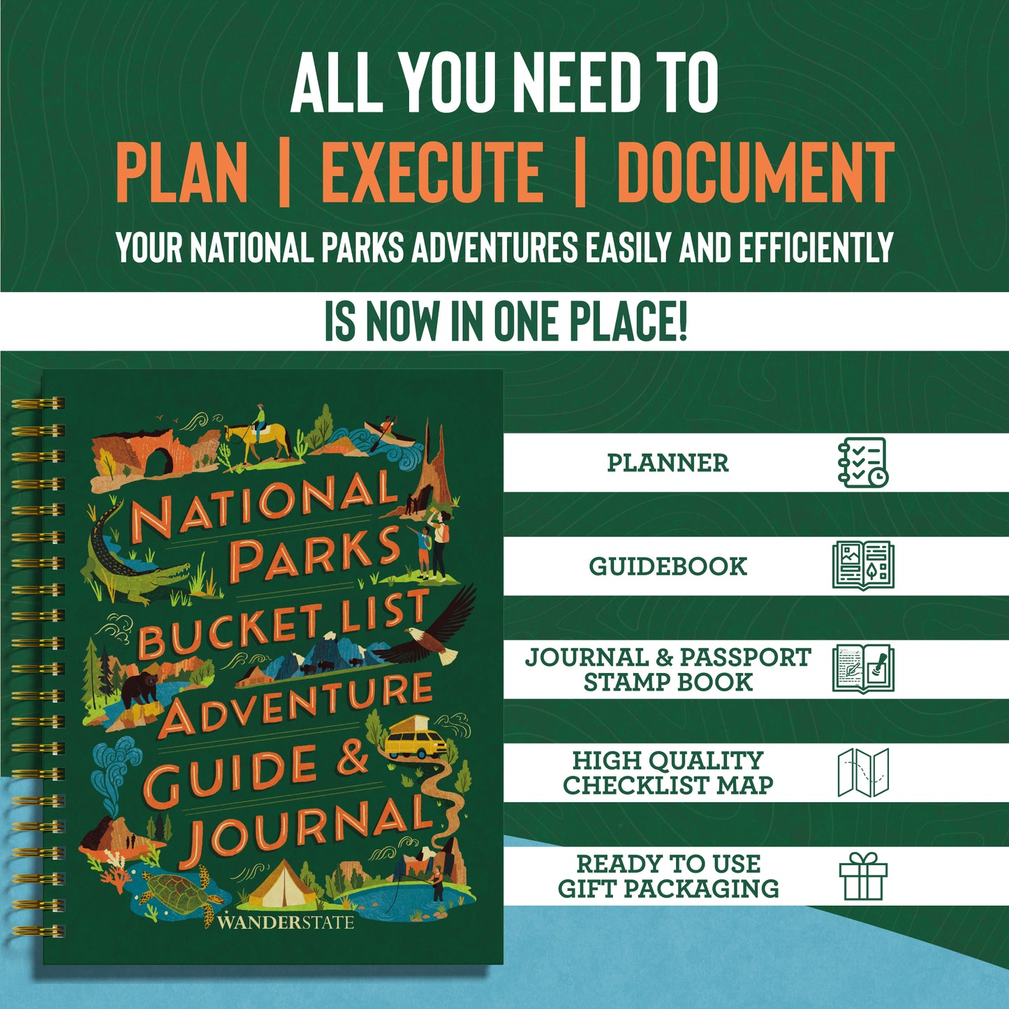 National Parks Bucket List Adventure Guide & Journal